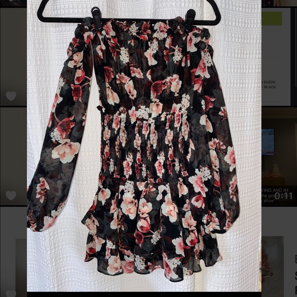 Blue Life Boho Ballerina Romper midnight floral